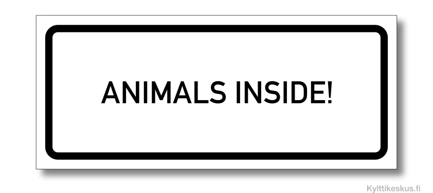 In English: Animals inside