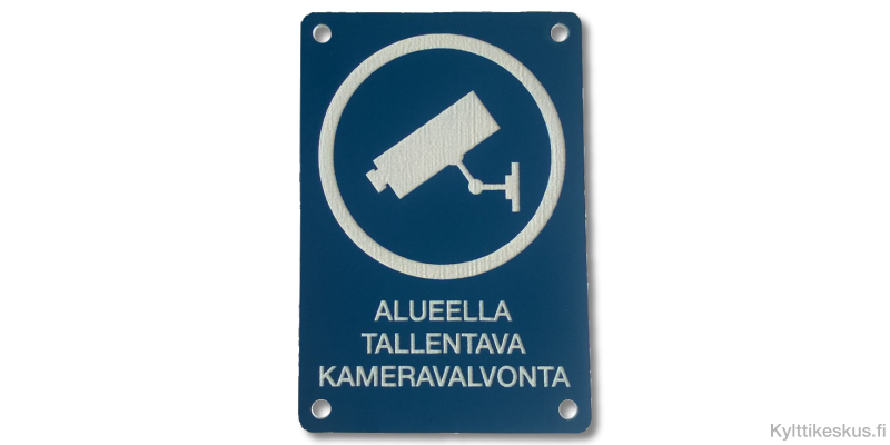 Video Surveillance sign in Finnish