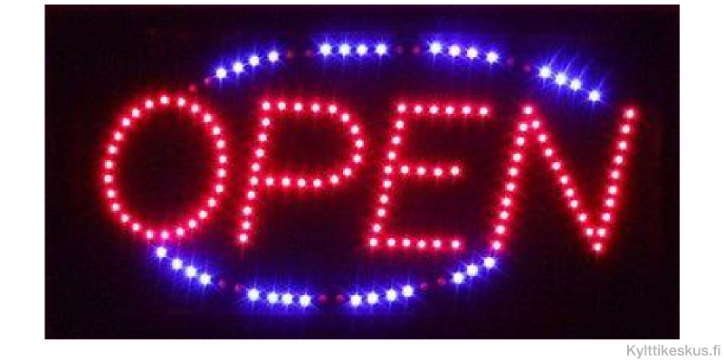 Led sign "OPEN"
