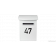 Number label for light coloured postbox